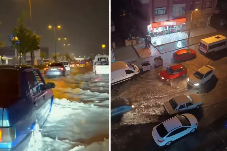 Ankara'da şiddetli yağış hayatı felç etti