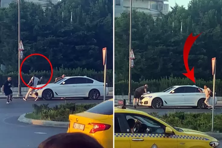 Silahlı kavgada, kaldırımda yürüyen kişi yaralandı