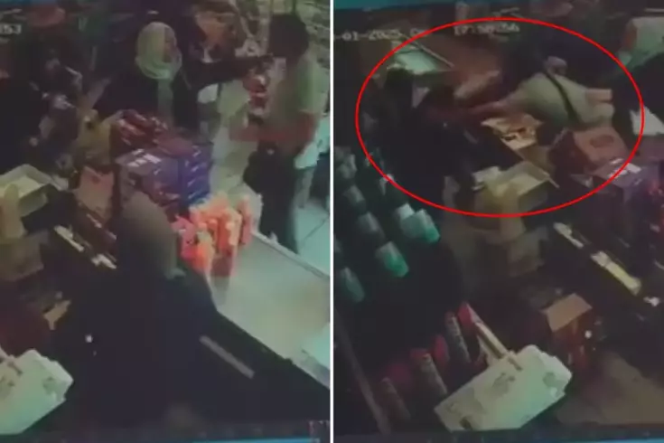Ürünü müşteriye fırlattı, müşteri kasiyere yumrukla saldırdı