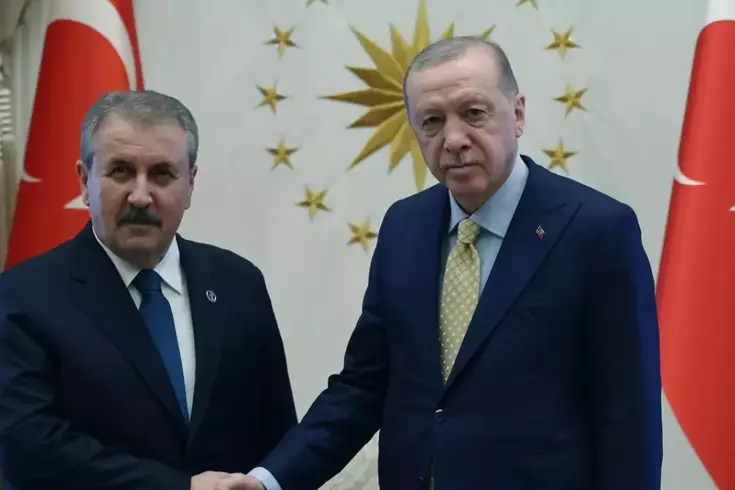 Cumhurbaşkanı Erdoğan, BBP lideri Mustafa Destici'yi kabul etti