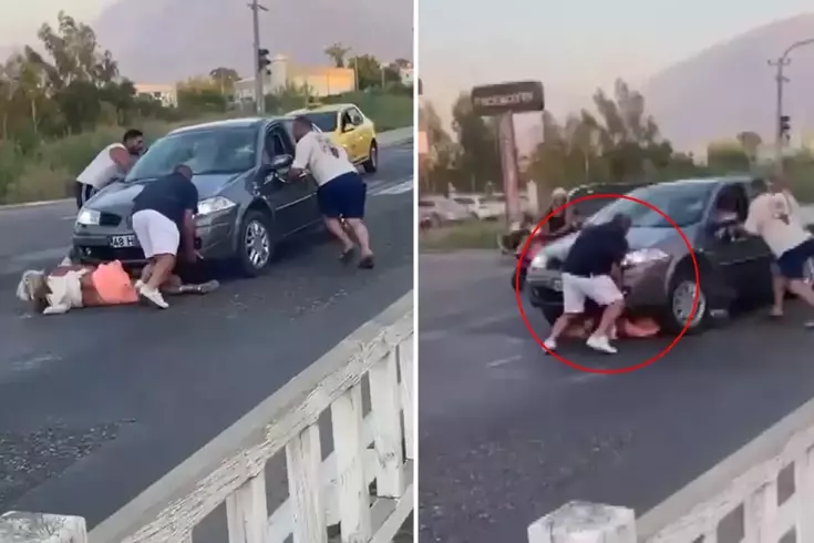 Dehşete düşüren görüntü Türkiye'den: Önce çarptı, ardından ezerek üzerinden geçmeye çalıştı