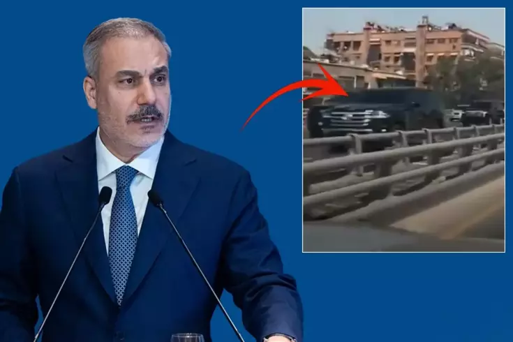Dışişleri Bakanı Fidan Suriye'de! Şam sokaklarından gelen görüntü ise bomba