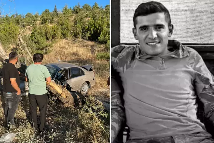 Göreve giden Uzman Çavuş, trafik kazasında hayatını kaybetti