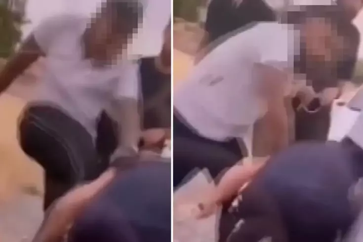 Boş arazide tekme tokat dövüp sosyal medyada paylaştılar