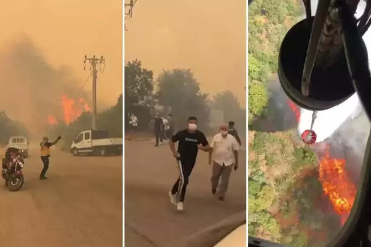 5 ilde orman yangını! Alevler yerleşim yerlerine kadar ulaştı