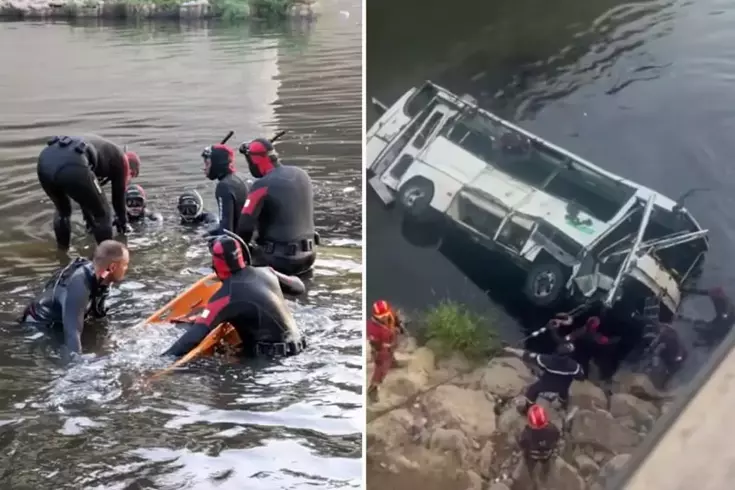 Cezayir'de yolcu otobüsü köprüden dereye uçtu: 18 ölü