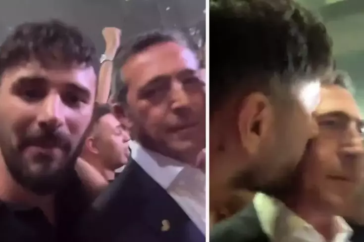 Videoyu izlemeniz lazım! Taraftardan Ali Koç'a sürpriz öpücük