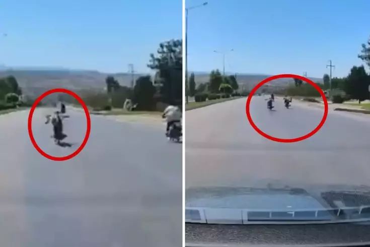 Canlarını hiçe saydılar, motosikletlerin üzerine yatarak yarıştılar