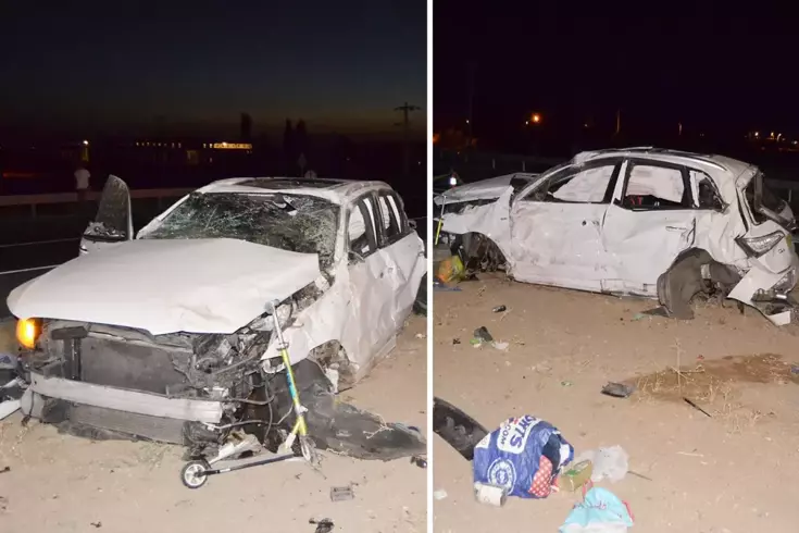 İngiltere'den tatile gelen ailenin otomobili takla attı: 2 ölü, 3 yaralı