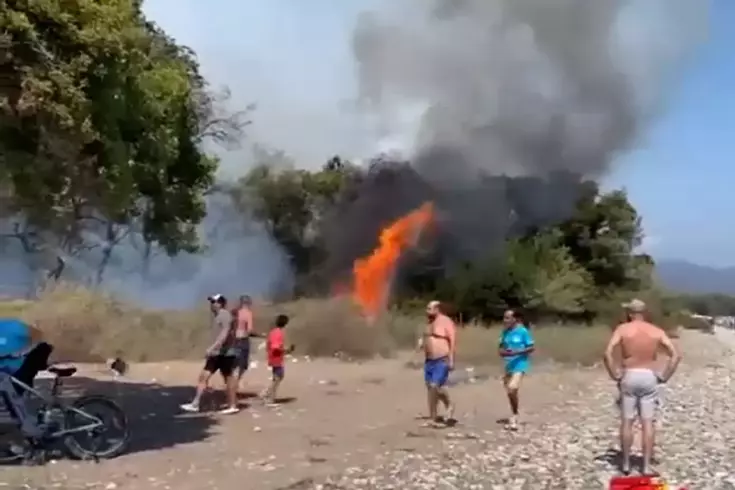 Fethiye'de orman yangını
