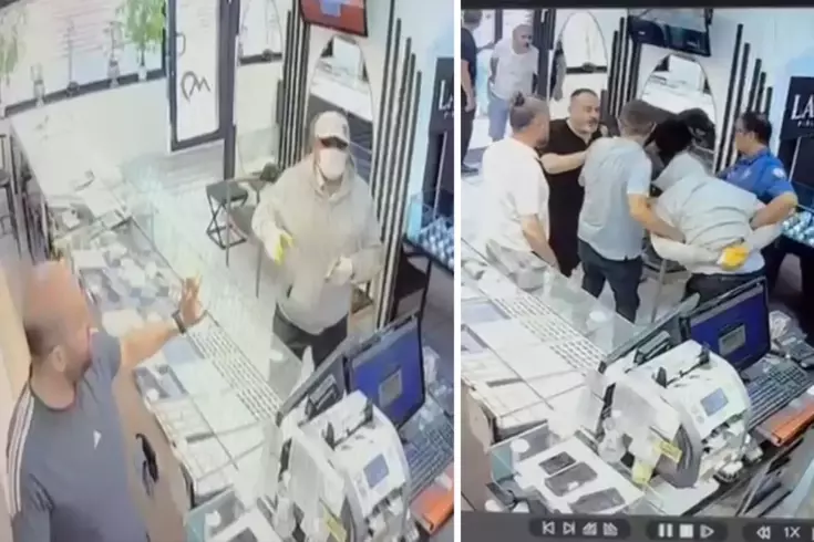 Oyuncak tabancalı kuyumcu soygununa esnaftan meydan dayağı