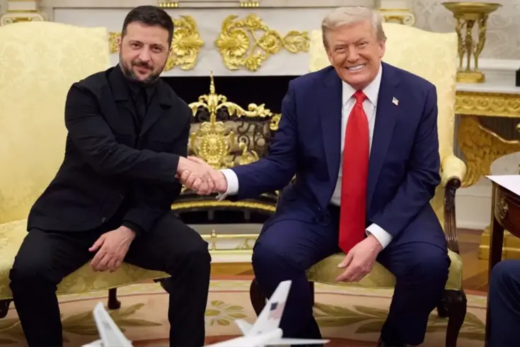 Zelenski, Trump'a 1 dakika içinde 8 kez teşekkür etti