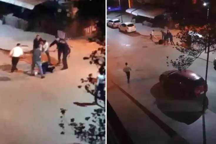 Yakaladıkları kişiyi sopalarla bayıltana kadar dövdüler