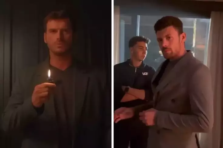 Kıvanç Tatlıtuğ'un dublörü görüntüleri paylaştı! Benzerlik dikkat çekti