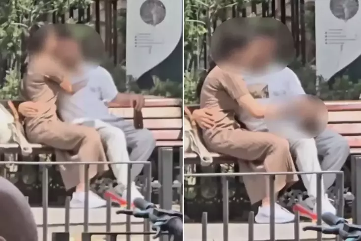 İstanbul'da türbe yanında skandal görüntü