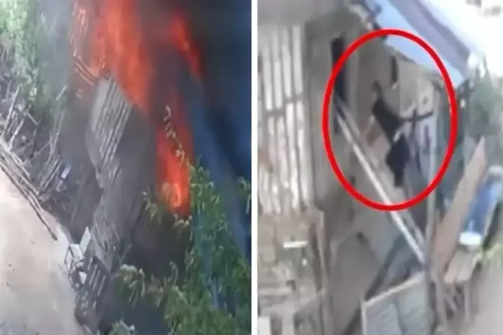 Yanan eve hiç düşünmeden girdi! İki kişinin hayatını böyle kurtardı