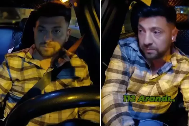 Polis memurunun çarptığı taksinin şoförü dişli çıktı