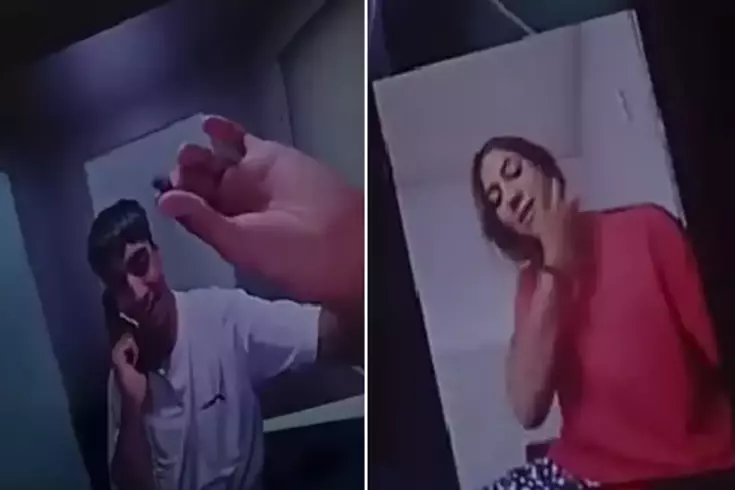 Genç kadının cezaevindeki eşiyle flörtleşmesi gündem oldu