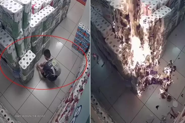 Marketteki kağıt havluları tutuşturan 10 yaşındaki çocuk hakkında karar verildi