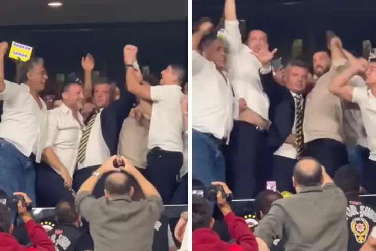 Büyük coşku! Fenerbahçe'nin yeni başkanı tribünde böyle karşılandı