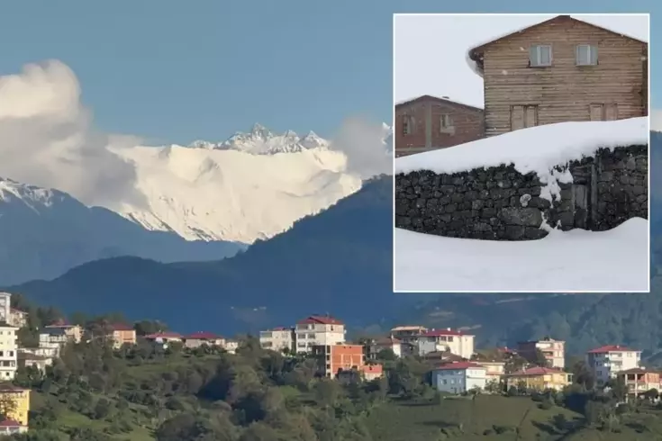 Kaçkar Dağları Eylül'ün ortasında beyaza büründü