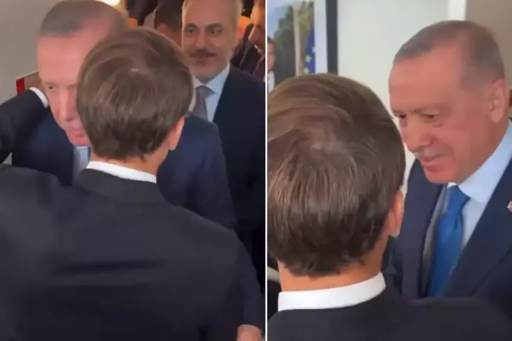 Erdoğan'dan Macron'a: İyiymiş, iyi olduğu zamanlar da oluyor demek ki