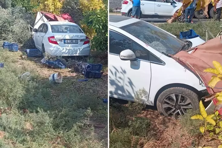 Otomobil, hasat yapan işçilere çarptı: 1 ölü, 3 yaralı