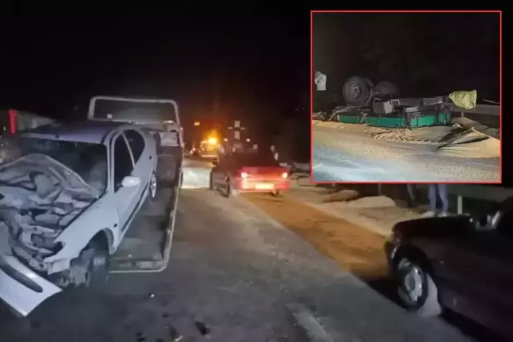 Otomobil traktör römorkuna çarptı! Bilanço ağır