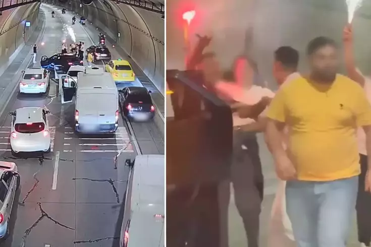 Tüneli kapatıp eğlence yapan gruba ceza yağdı