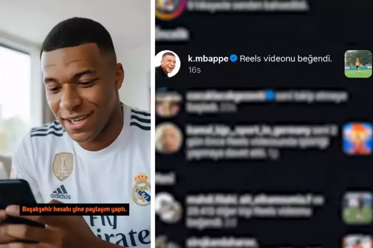 Mbappe beğeni yapmıştı! RAMS Başakşehir'den yapay zeka destekli sürpriz paylaşım
