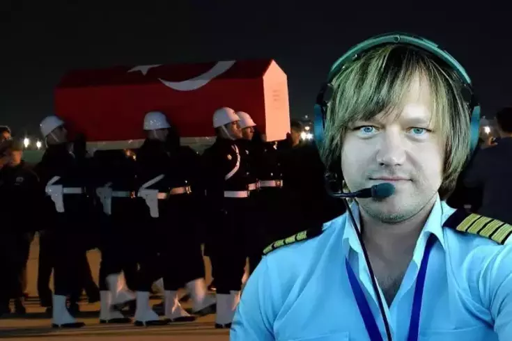 Şehit pilot Hasan Bahar'ın naaşı Türkiye'ye getirildi