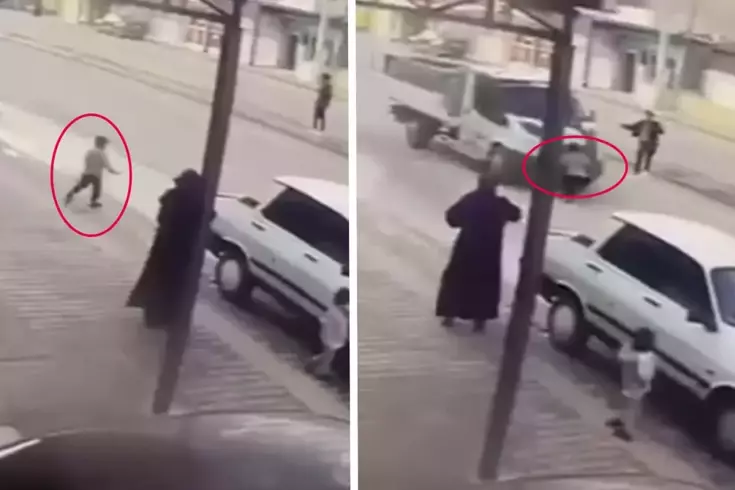 Yolun karşısına geçerken kamyonetin çarptığı çocuk ağır yaralandı