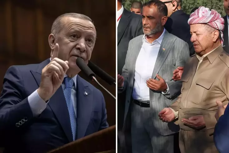 Cumhurbaşkanı Erdoğan'dan Bahçeli'yi hedef alan Mesud Barzani'ye sert sözler