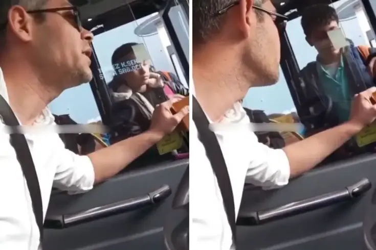 Yürekleri ısıtan görüntüler! Otobüs şoförü yaptığıyla alkış aldı