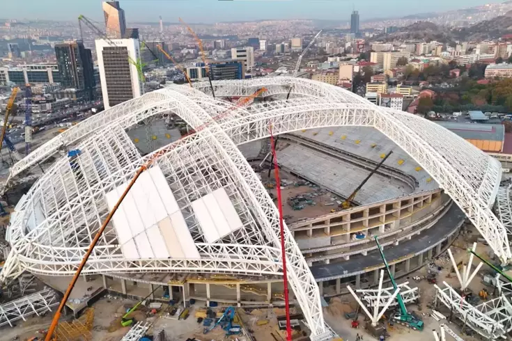 19 Mayıs Stadyumu'nun İnşaatı devam ediyor! Tamamlandığında dünya sıralamasına girecek