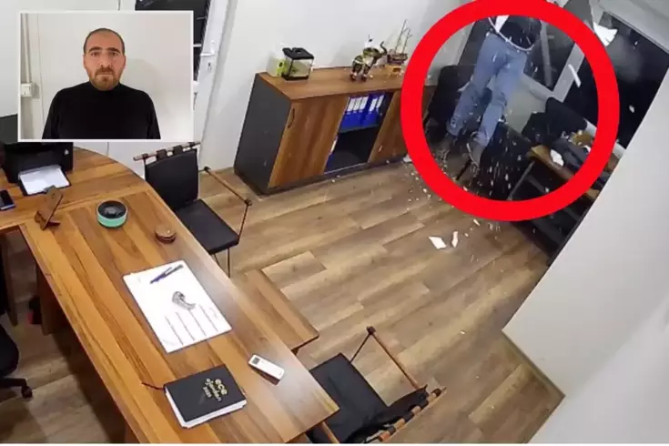 Alçıpanın üzerine basınca zemin çöktü, alt kata düştü