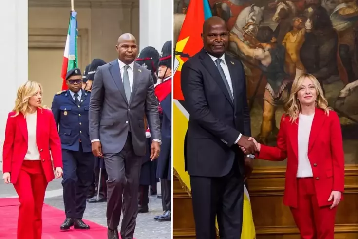 Meloni ve Mozambik Cumhurbaşkanı'nın boy farkı gündem oldu