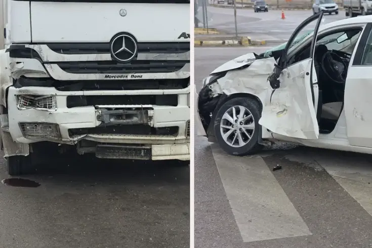 İçerisinde hakemlerin de bulunduğu otomobil, tır ile çarpıştı! Çok sayıda yaralı