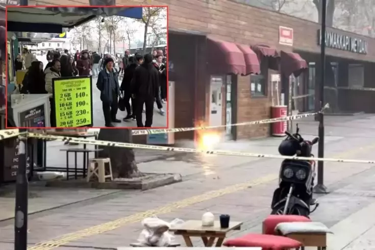 Şüpheli çanta paniği! Fünye ile patlatıldı