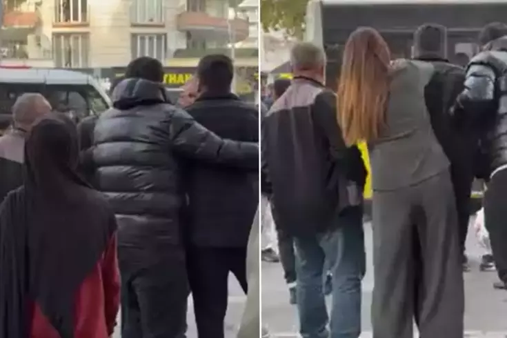 Diyarbakır'da otomobil yayaya çarptı, sürücüler birbirlerinin üstüne yürüdü