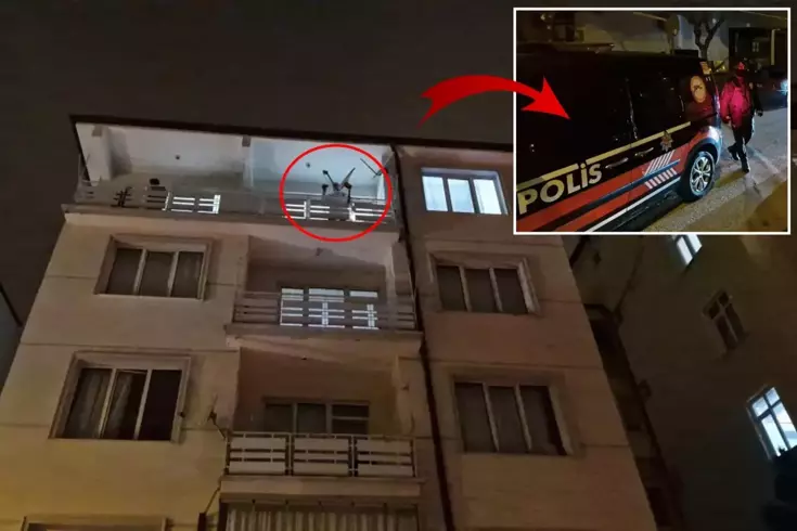 He strangled his spouse, who was in the process of divorce, and then hanged himself.