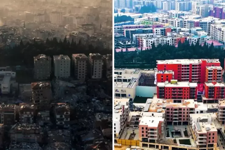 Bu görüntüler geride kaldı, işte muhteşem değişimin görüntüleri