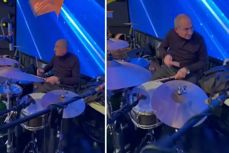 Ermenistan Başbakanı Paşinyan davul çalarken görüntülendi