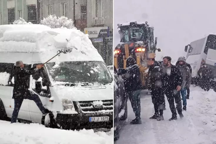 Kara kış resmen bastırdı! Şehir merkezleri beyaza büründü, onlarca köye ulaşım yok