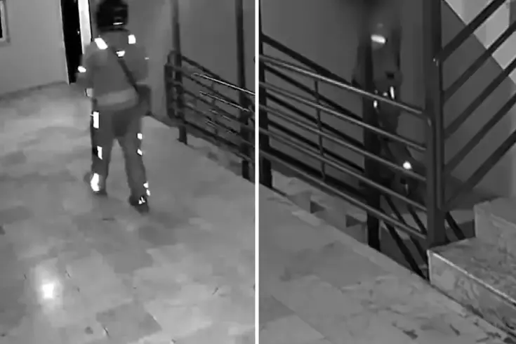 Kurye sipariş getirdiği binaya tuvaletini yaptı