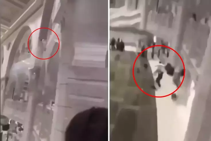 Mescid-i Haram'da korkunç olay! Kendini adeta kalkan yaptı