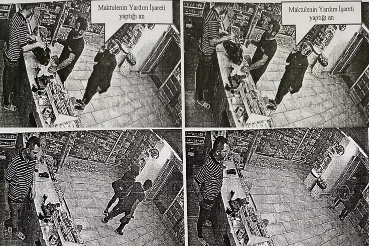 Hatice ölmeden önce markette el işaretiyle yardım istemiş