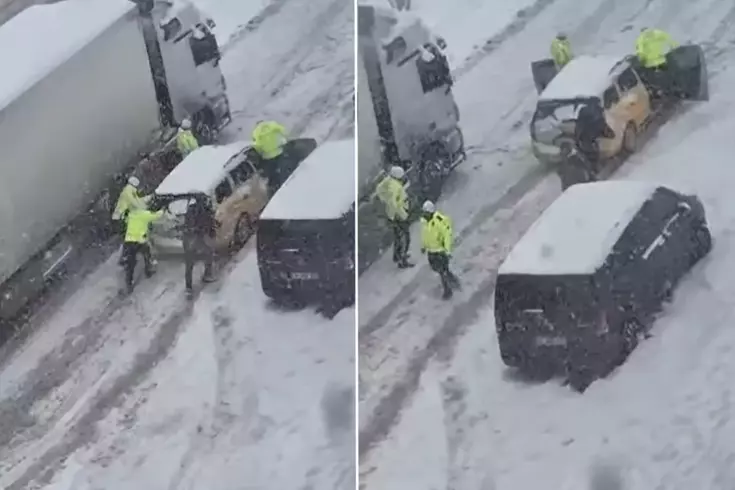 Mardin'de trafik polislerinden yürekleri ısıtan yardım