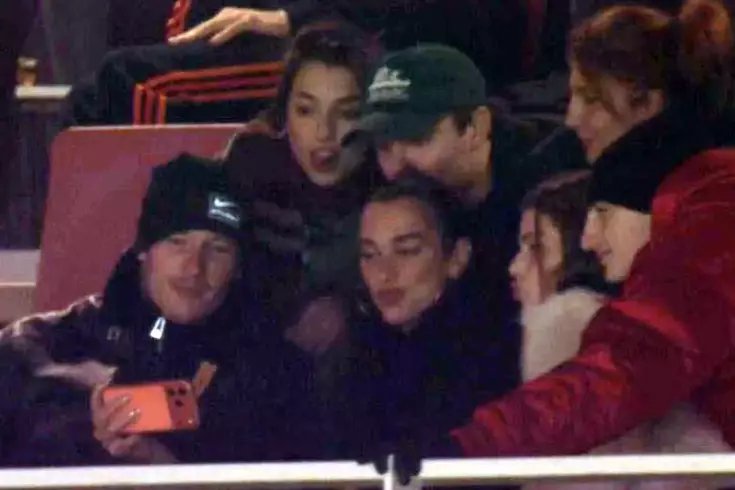 Dua Lipa made a splash at the match she attended.