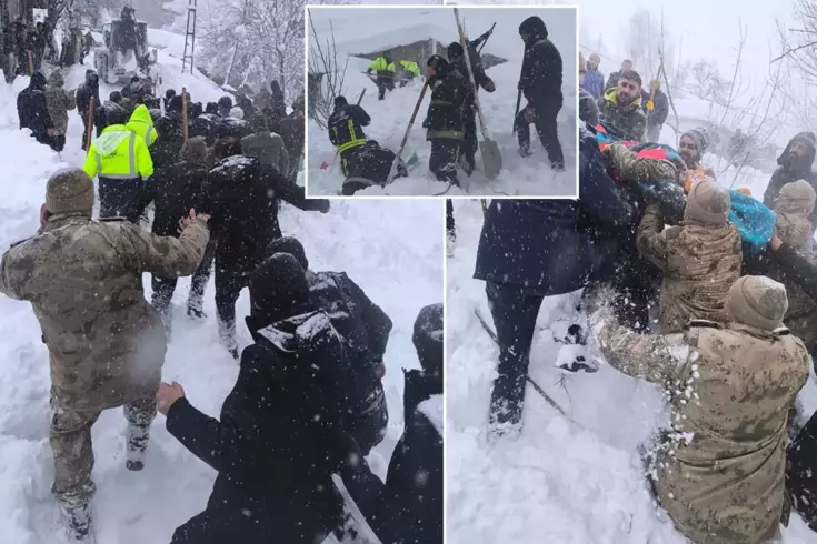 Van'da çığ faciası! İşte bölgeden servis edilen görüntüler